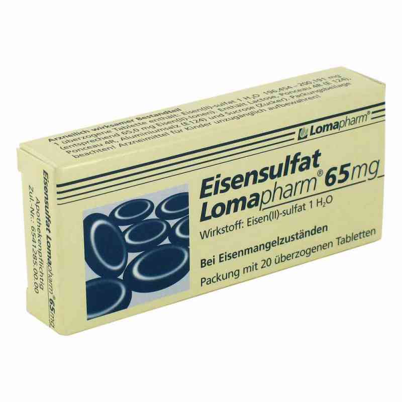 Eisensulfat Lomapharm 65mg 20 stk von LOMAPHARM GmbH PZN 02750521