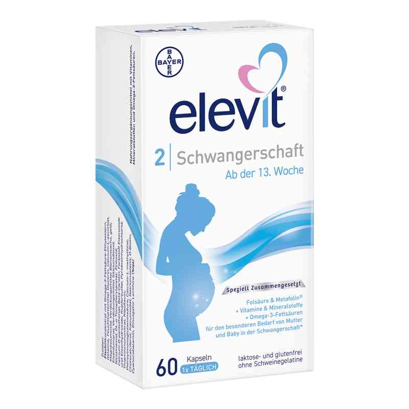 Elevit 2 Schwangerschaftsvitamine & -nährstoffe 60 stk von Bayer Vital GmbH PZN 11865950