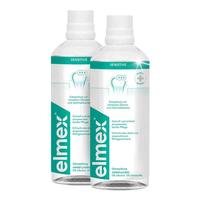 Elmex Sensitive Zahnspülung Duo Pack 2X400 ml von CP GABA GmbH PZN 18241879