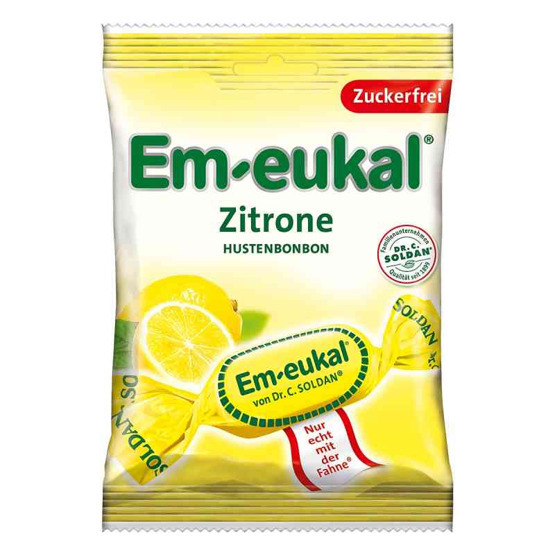 Em Eukal Bonbons Zitrone zuckerfrei 75 g von Dr. C. SOLDAN GmbH PZN 03165977