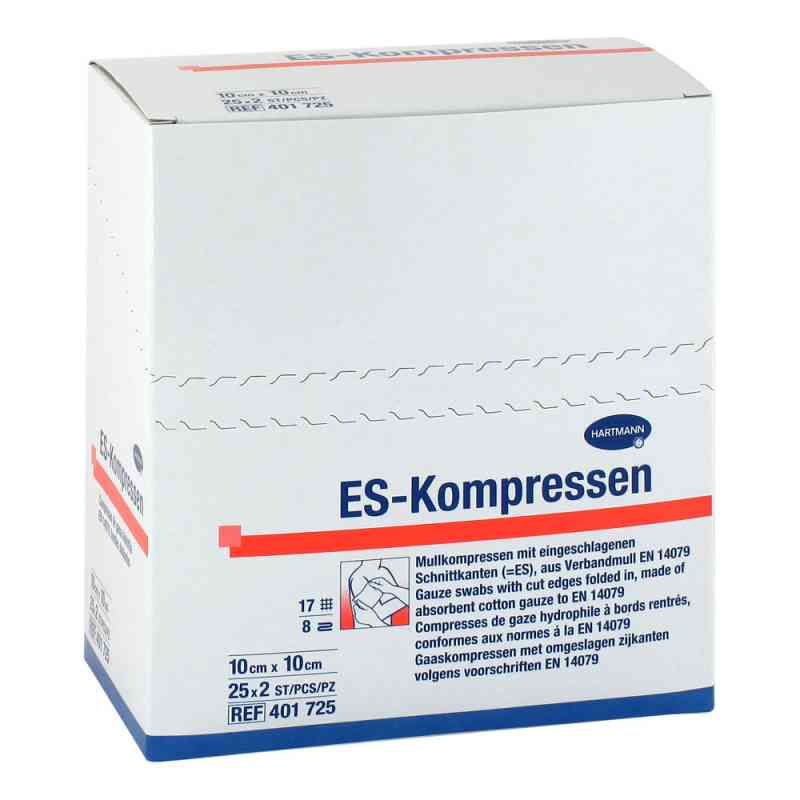 Es-kompressen steril 10x10 cm 8fach Cpc 25X2 stk von C P C medical GmbH & Co. KG PZN 04721015