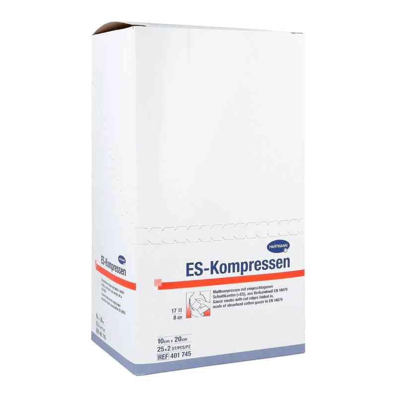 Es-kompressen steril 10x20 cm 8fach 25X2 stk von PAUL HARTMANN AG PZN 01407092