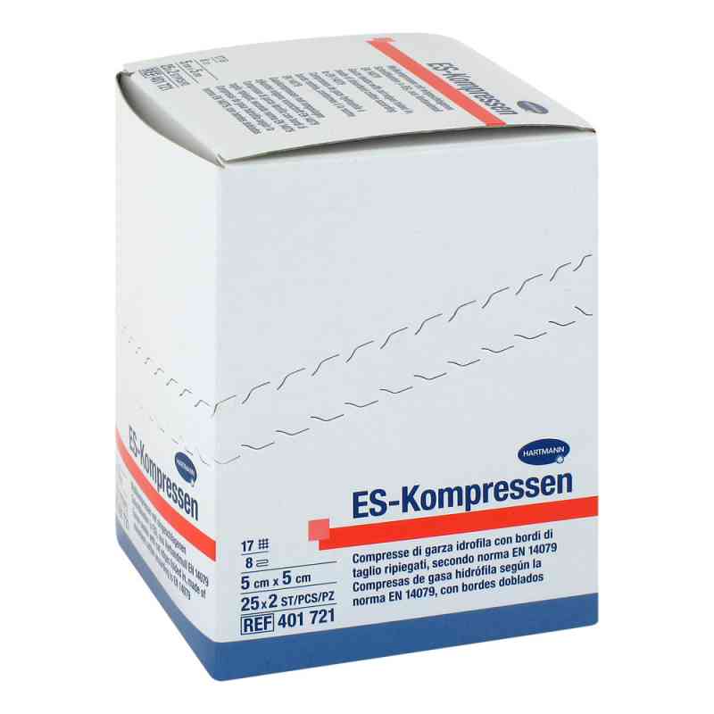Es-kompressen steril 5x5 cm 8fach 25X2 stk von B2B Medical GmbH PZN 12559528