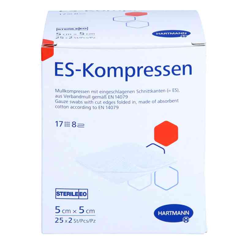 Es-kompressen Steril 5x5 Cm 8fach 25X2 stk von Acti Medi GmbH PZN 18715691