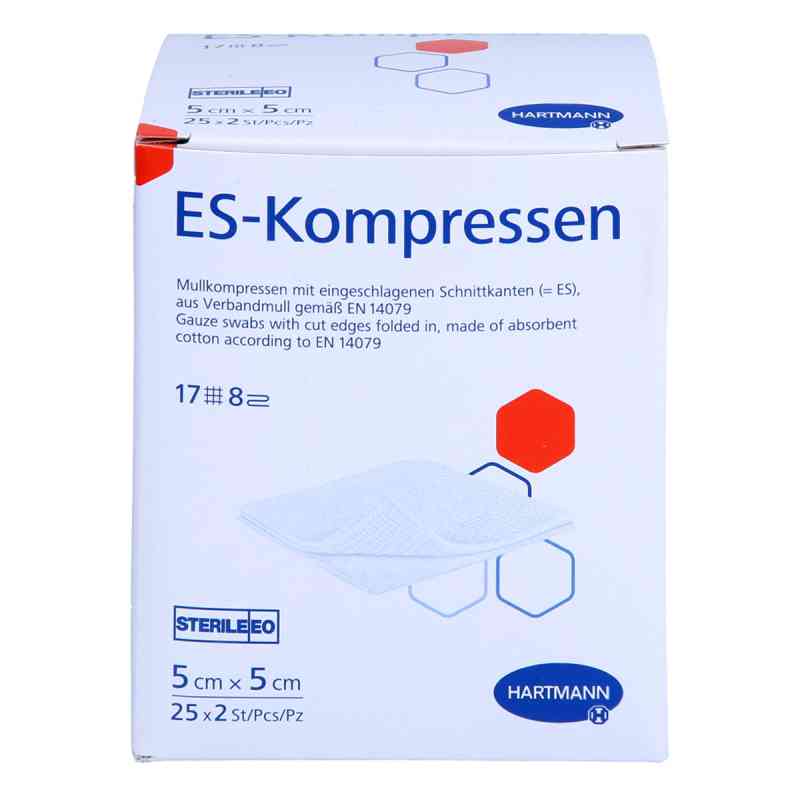 Es-kompressen Steril 5x5 Cm 8fach 25X2 stk von ToValCare GmbH PZN 18879748