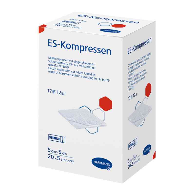 Es-kompressen steril 5x5 cm Grosspackung 20X5 stk von PAUL HARTMANN AG PZN 06453760