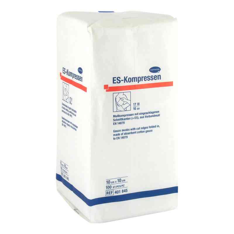Es-kompressen unsteril 10x10 cm 16fach 100 stk von PAUL HARTMANN AG PZN 01447252