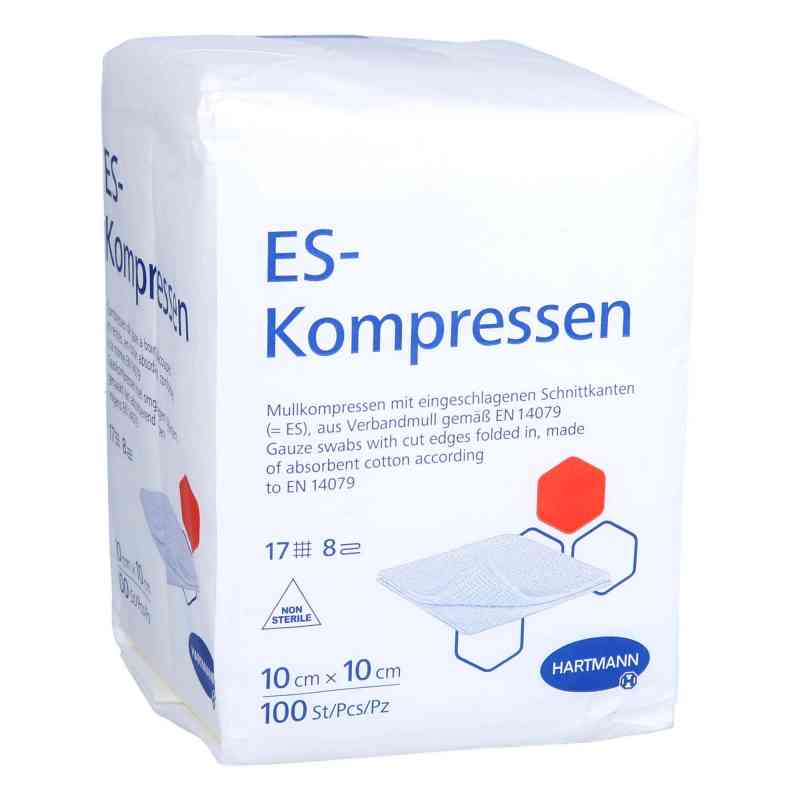 Es-kompressen unsteril 10x10 cm 8fach 100 stk von Avitamed GmbH PZN 16829580