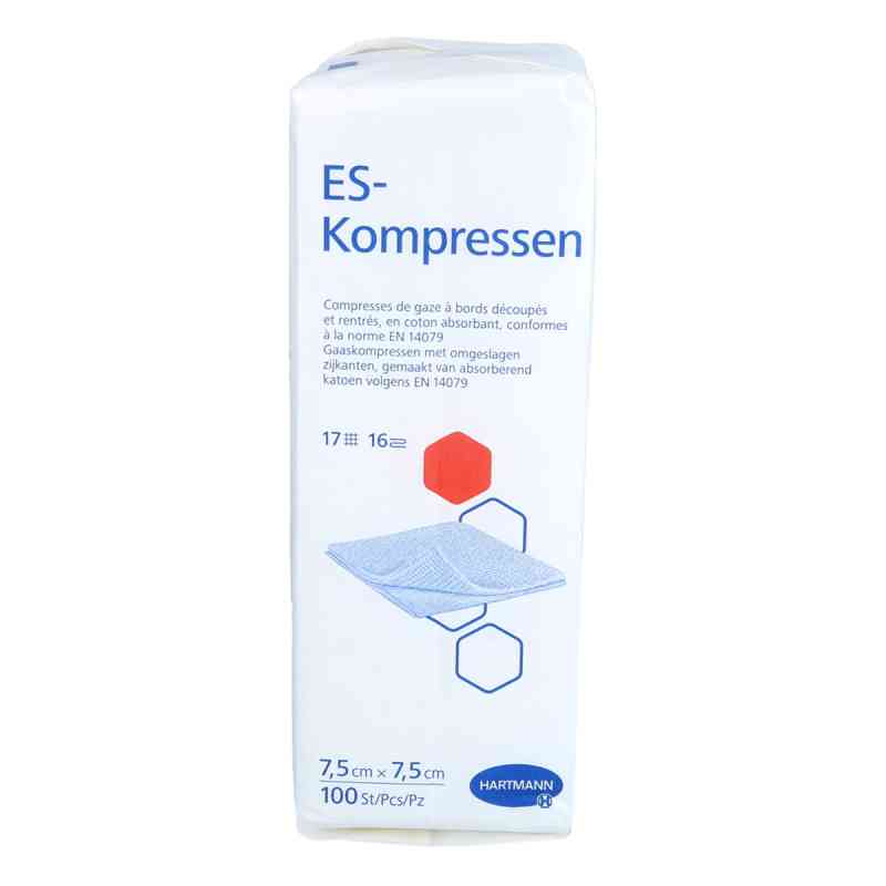 Es-kompressen Unsteril 7,5x7,5 Cm 16fach 100 stk von + Prisoma GmbH PZN 17434211