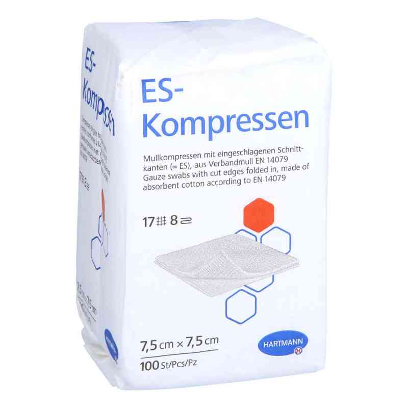 Es-kompressen unsteril 7,5x7,5 cm 8fach 100 stk von B2B Medical GmbH PZN 15748299