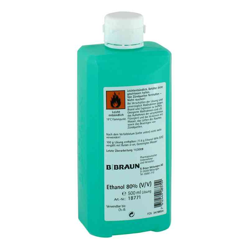 Ethanol 80% V/v Hyg.hände 500 ml von B. Braun Melsungen AG PZN 03478854