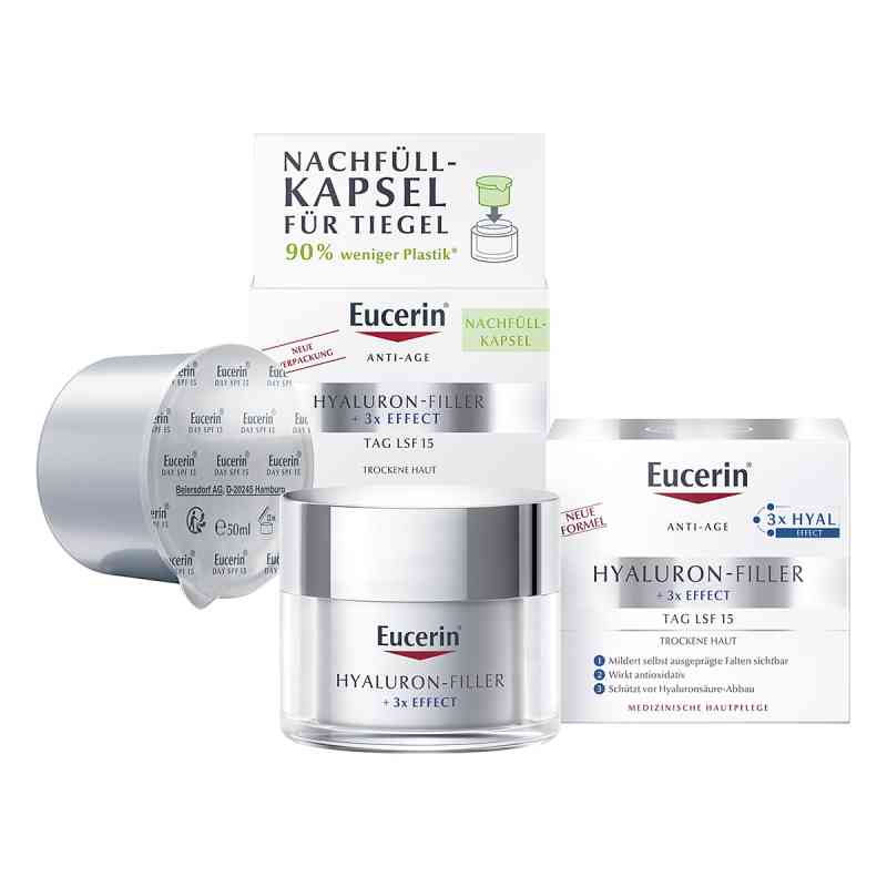 Eucerin Anti Age Hyaluron-Filler Tagespflege + Nachfüllkapsel 2x50 ml von Beiersdorf AG Eucerin PZN 08101970