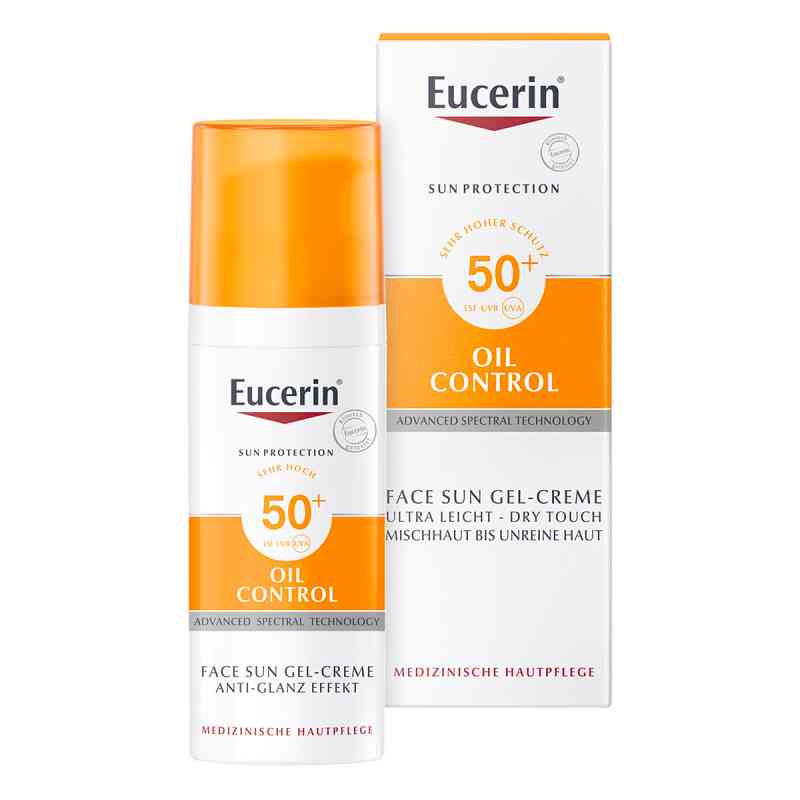 Eucerin Oil Control Face Sun Gel-Creme LSF 50 50 ml von  PZN 08101389