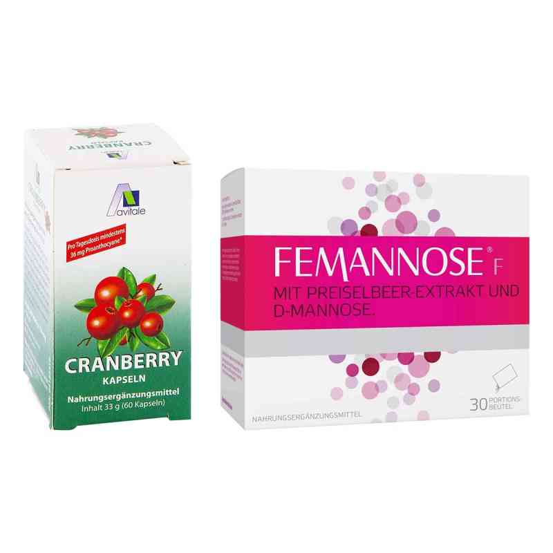 Femannose F Granulat und Cranberry Kapseln 400 mg 1 Pck von  PZN 08101216