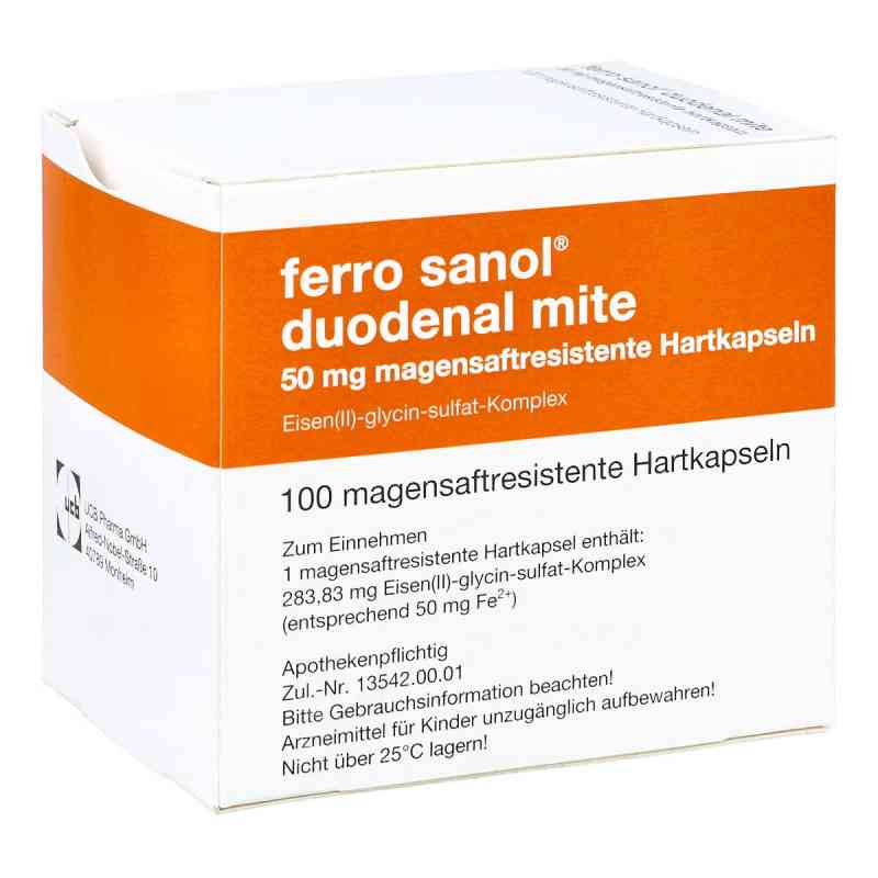 Ferro sanol duodenal mite 50mg 100 stk von UCB Pharma GmbH PZN 00940890