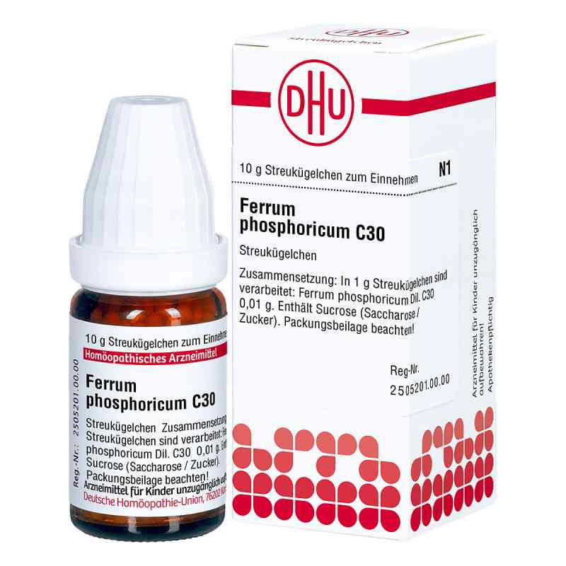 Ferrum Phosphoricum C30 Globuli 10 g von DHU-Arzneimittel GmbH & Co. KG PZN 02898755