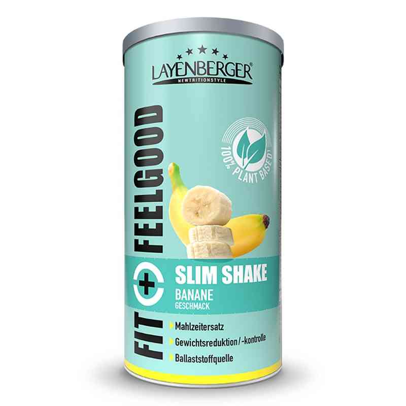 Fit+feelgood Slim Shake Plant Based Banane Pulver 396 g von Layenberger Nutrition Group GmbH PZN 18212903