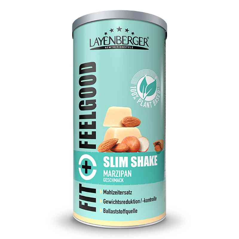 Fit+feelgood Slim Shake Plant Based Marzipan Pulv. 396 g von Layenberger Nutrition Group GmbH PZN 18212926