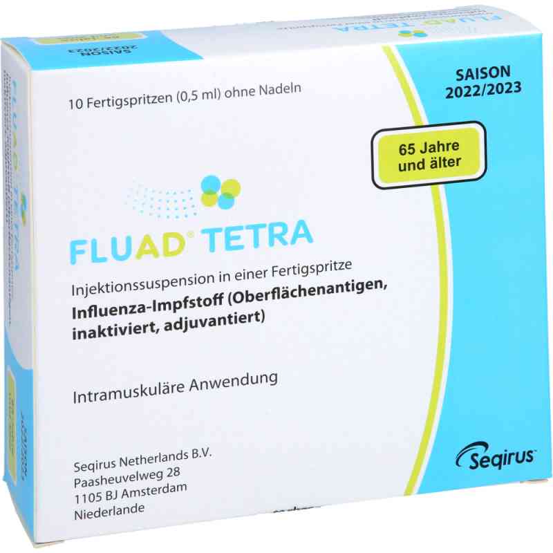 Fluad Tetra 2022/2023 iniecto -susp.f-spr.o.kanüle 10X0.5 ml von Seqirus GmbH PZN 14162309