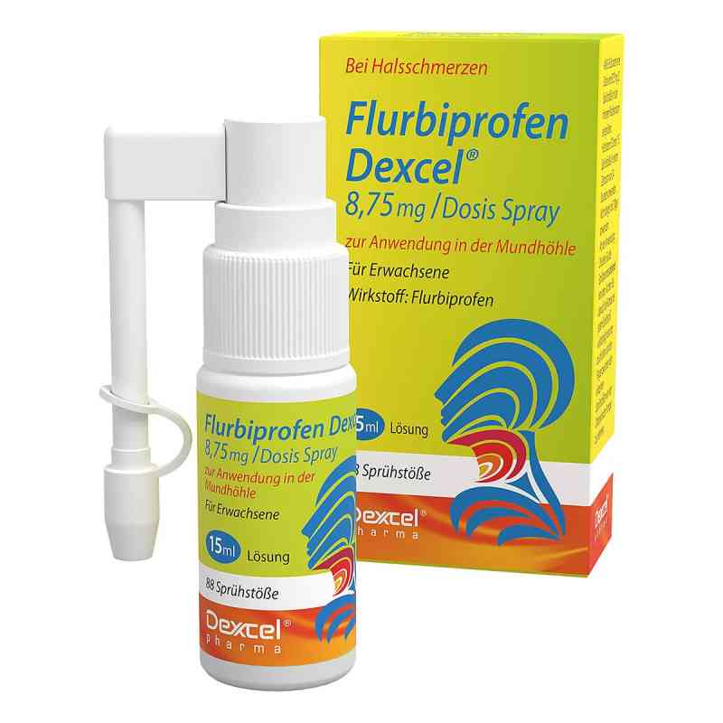 Flurbiprofen Dexcel 8,75 Mg/dos.spray Mundhöhle 15 ml von Dexcel Pharma GmbH PZN 16398128