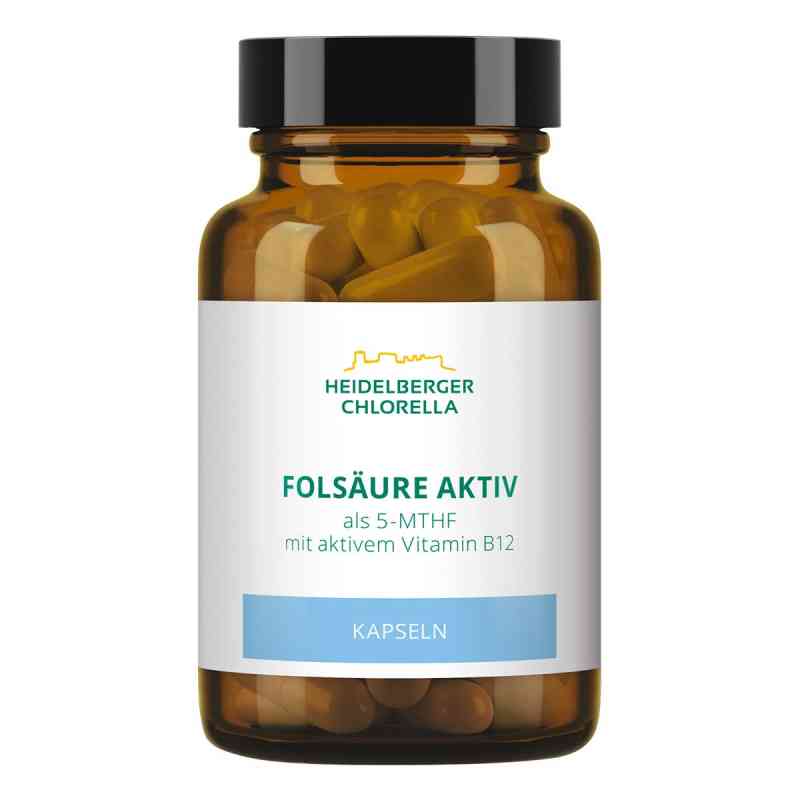 Folsäure Aktiv plus Vitamin B12 aktiv Kapseln 60 stk von Heidelberger Chlorella GmbH PZN 11052112
