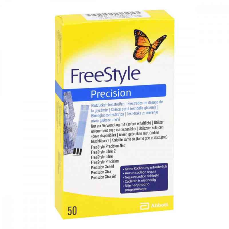 Freestyle Precision Blutzucker Teststreifen 50 stk von 1001 Artikel Medical GmbH PZN 09728387