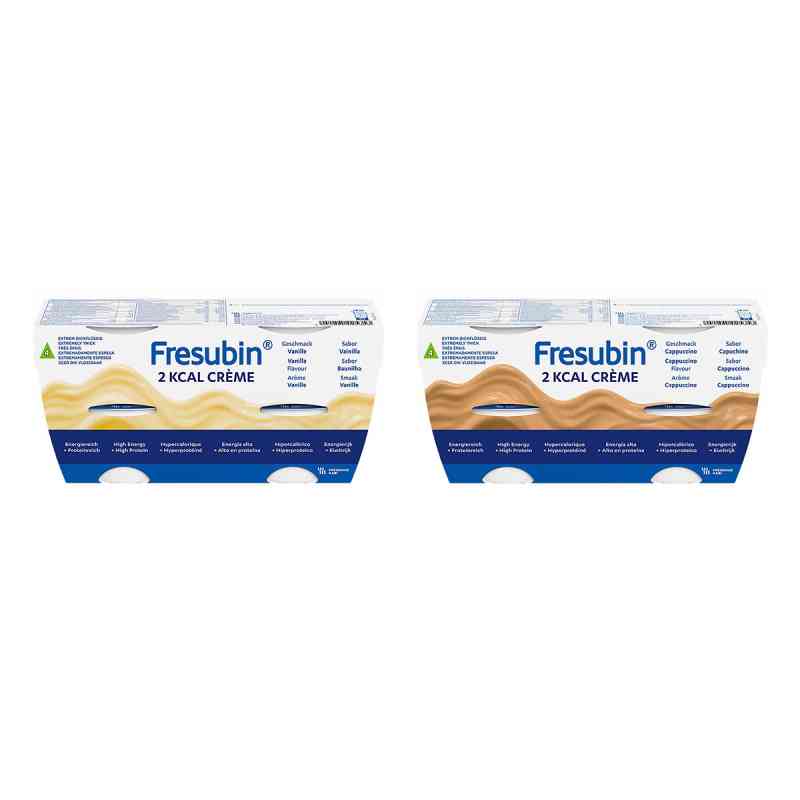 Fresubin 2 kcal Creme Vanille + Cappuccino | Aufbaunahrung 8x125 g von Fresenius Kabi Deutschland GmbH PZN 08107234