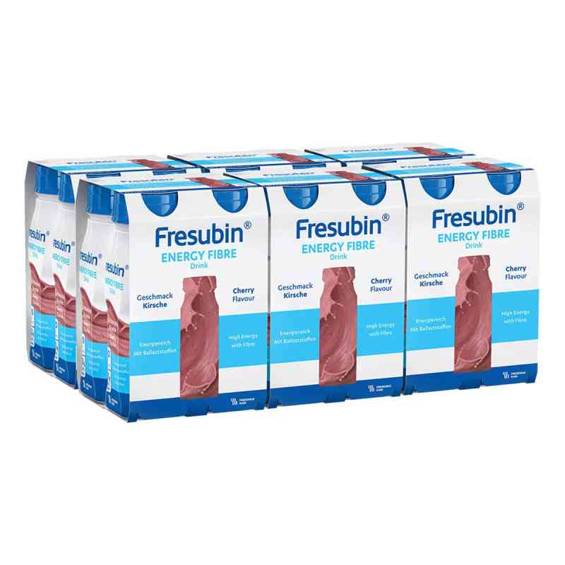 Fresubin Energy Fibre Trinknahrung Kirsche | Aufbaukost 6X4X200 ml von Fresenius Kabi Deutschland GmbH PZN 00262266