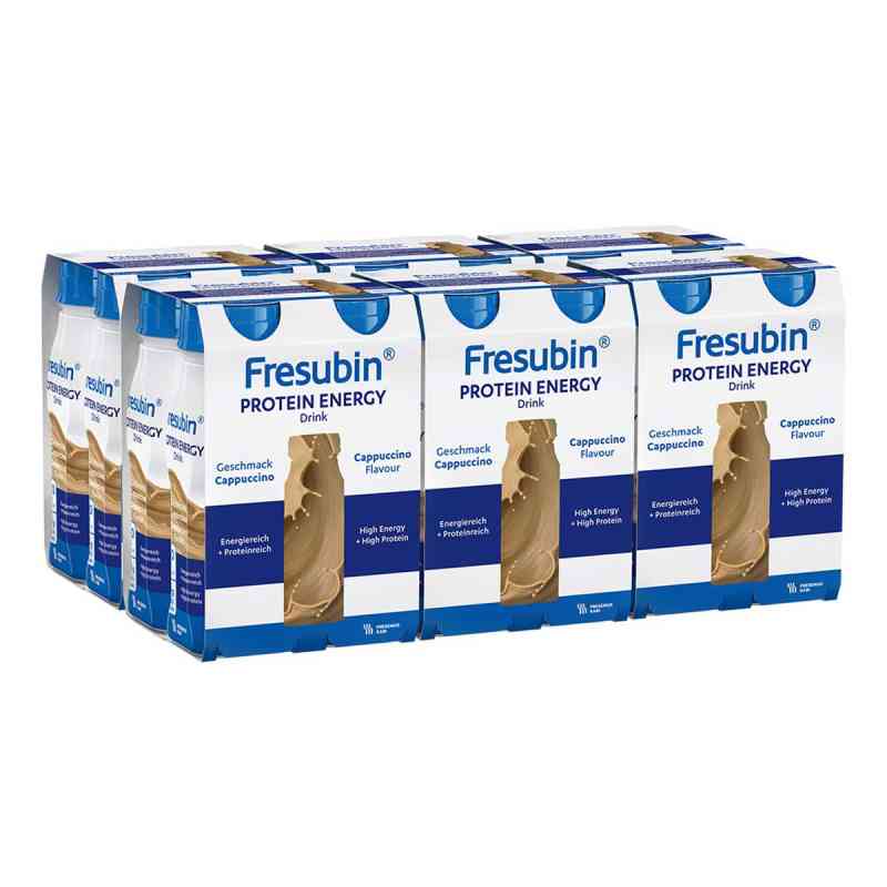 Fresubin Protein Energy Drink Cappuccino Trinkflaschen 6x4x200 ml von Fresenius Kabi Deutschland GmbH PZN 08101236