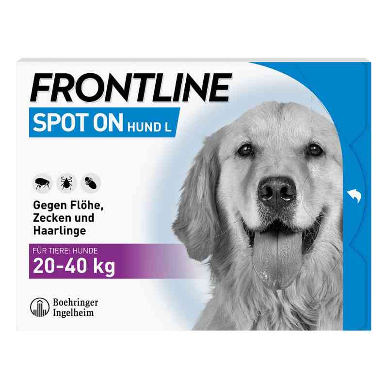 Frontline Spot On Hund L (20-40 kg) gegen Zecken, Flöhe, Haarlin 3 stk von Boehringer Ingelheim VETMEDICA G PZN 00662899