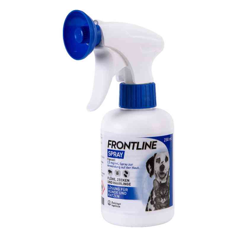 Frontline Spray gegen Zecken und Flöhe für Hunde und Katzen 250 ml von Boehringer Ingelheim VETMEDICA G PZN 07579670