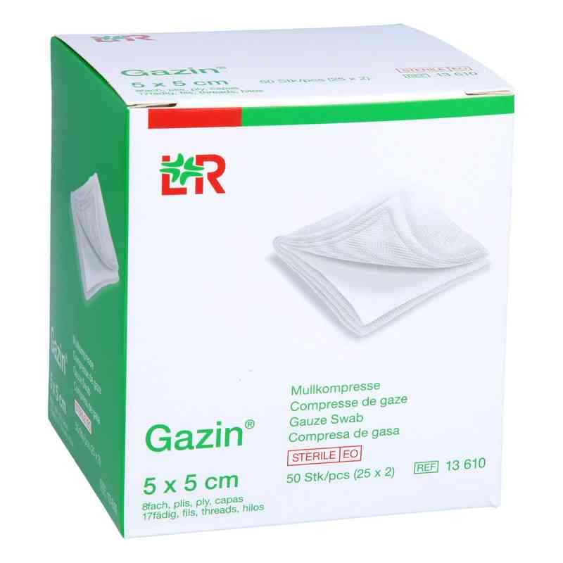 Gazin Kompressen 5x5cm 8fach steril 25X2 stk von JUNEK Europ-Vertrieb GmbH PZN 00150691