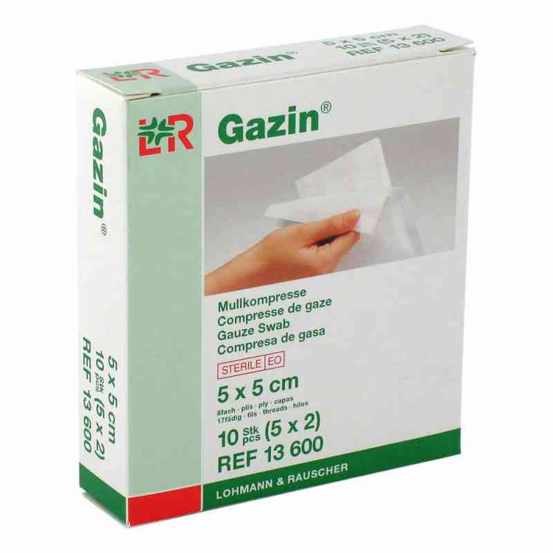 Gazin Kompressen 5x5cm 8fach steril 5X2 stk von Lohmann & Rauscher GmbH & Co.KG PZN 03448965