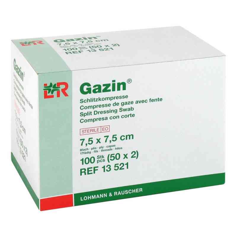 Gazin Schlitzkompressen 7,5x7,5cm 8fach steril 50X2 stk von Lohmann & Rauscher GmbH & Co.KG PZN 01511731