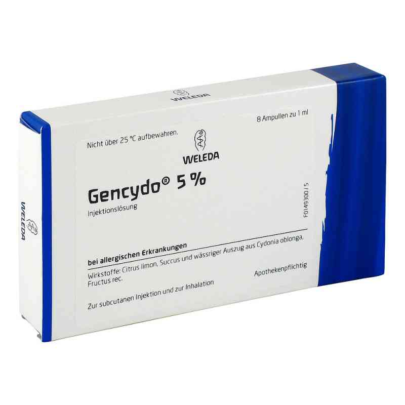 Gencydo 5% Injektionslösung 8 stk von WELEDA AG PZN 01622778