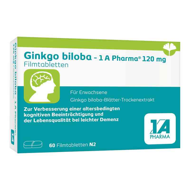 Ginkgo Biloba-1a Pharma 120 Mg Filmtabletten 60 stk von 1 A Pharma GmbH PZN 17534792