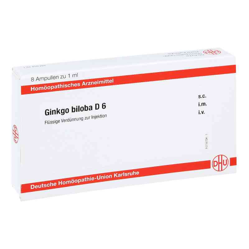 Ginkgo Biloba D6 Ampullen 8X1 ml von DHU-Arzneimittel GmbH & Co. KG PZN 11706128