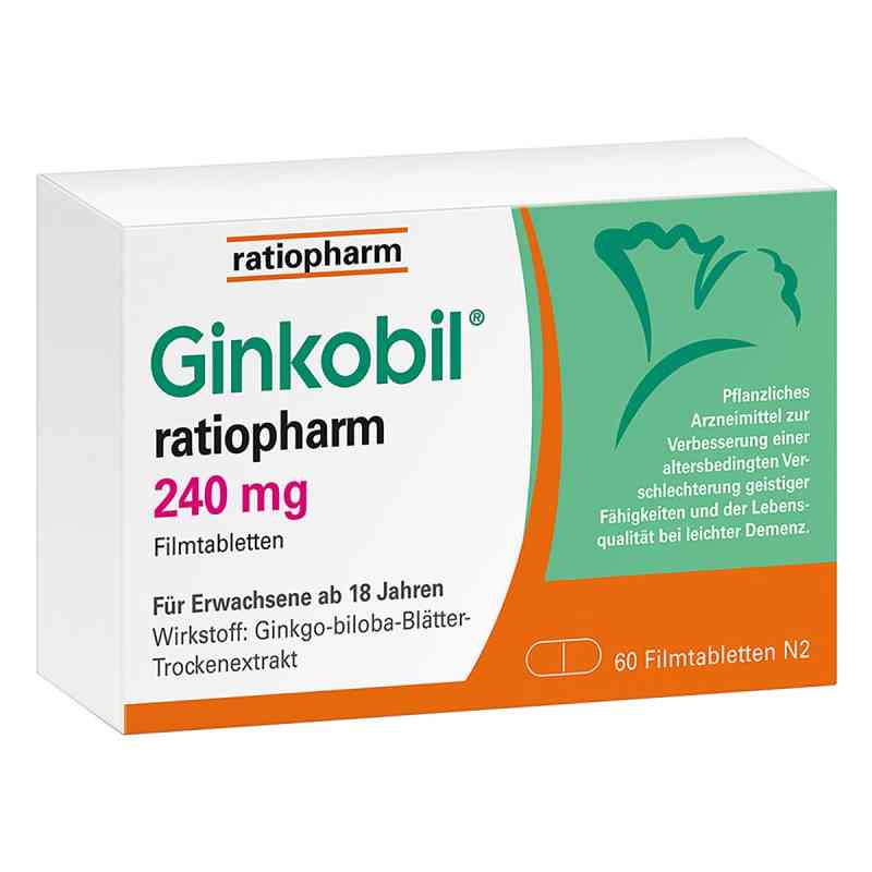 GINKOBIL ratiopharm 240mg 60 stk von ratiopharm GmbH PZN 08863893