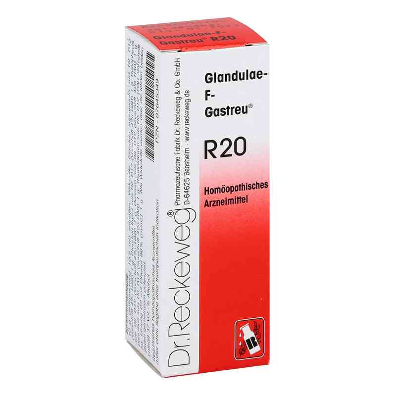 Glandulae F Gastreu R 20 Tropfen zum Einnehmen 22 ml von Dr.RECKEWEG & Co. GmbH PZN 07645349
