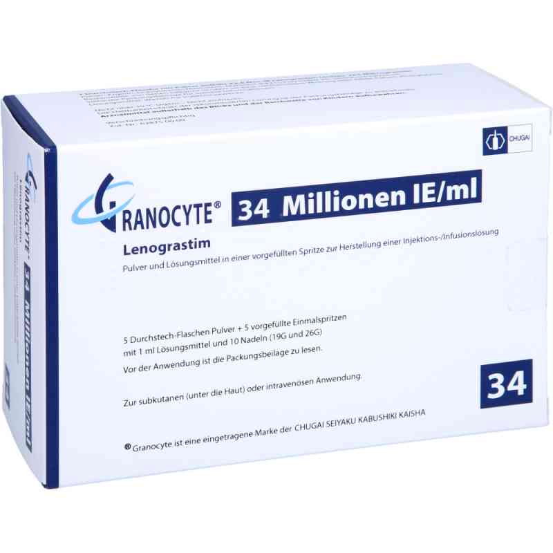 Granocyte 34 5 Tropfen subst.+5 wasservorgef.Fertigspr. 5 stk von 1 0 1 Carefarm GmbH PZN 14227121