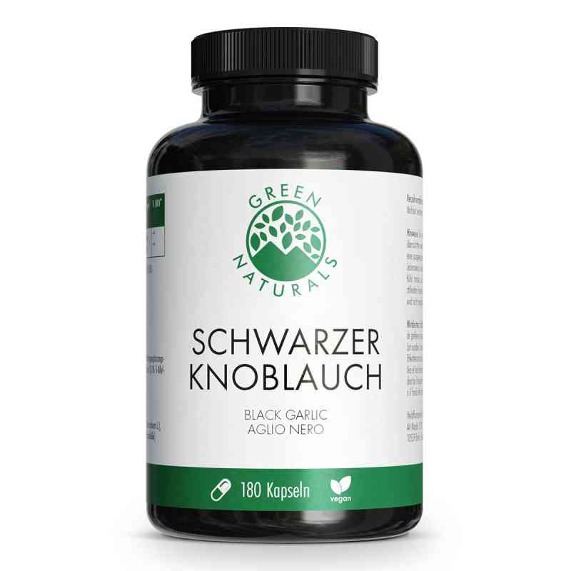 Green Naturals Schwarzer Knoblauch 750mg Kapseln vegan 180 stk von Heilpflanzenwohl GmbH PZN 18778220