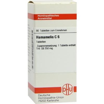 Hamamelis C6 Tabletten 80 stk von DHU-Arzneimittel GmbH & Co. KG PZN 07169222