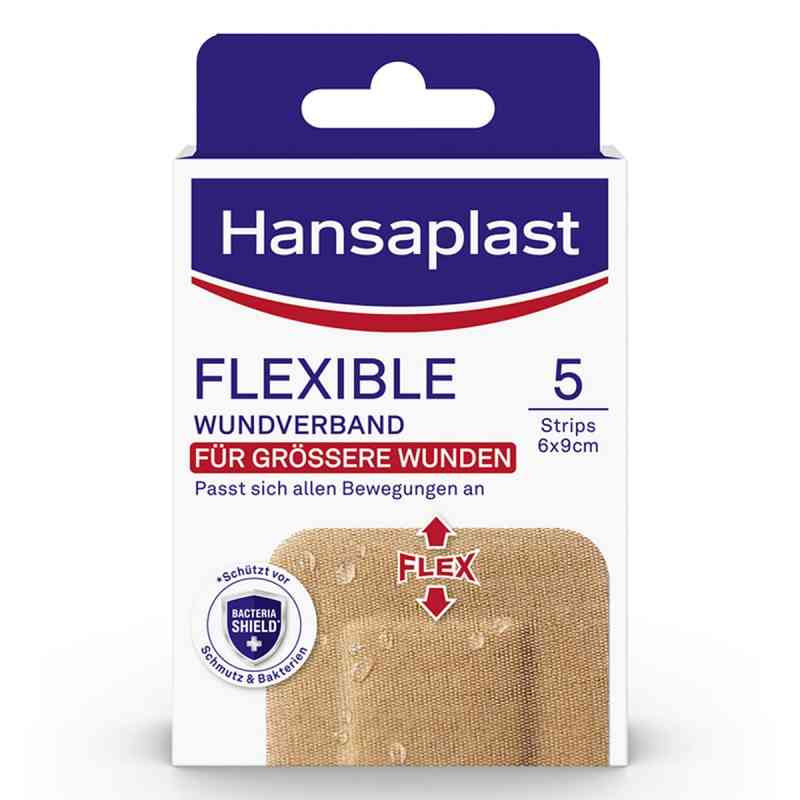 Hansaplast Flexible Wundverband 6x9,5 Cm Strips 5 stk von Beiersdorf AG PZN 17757405