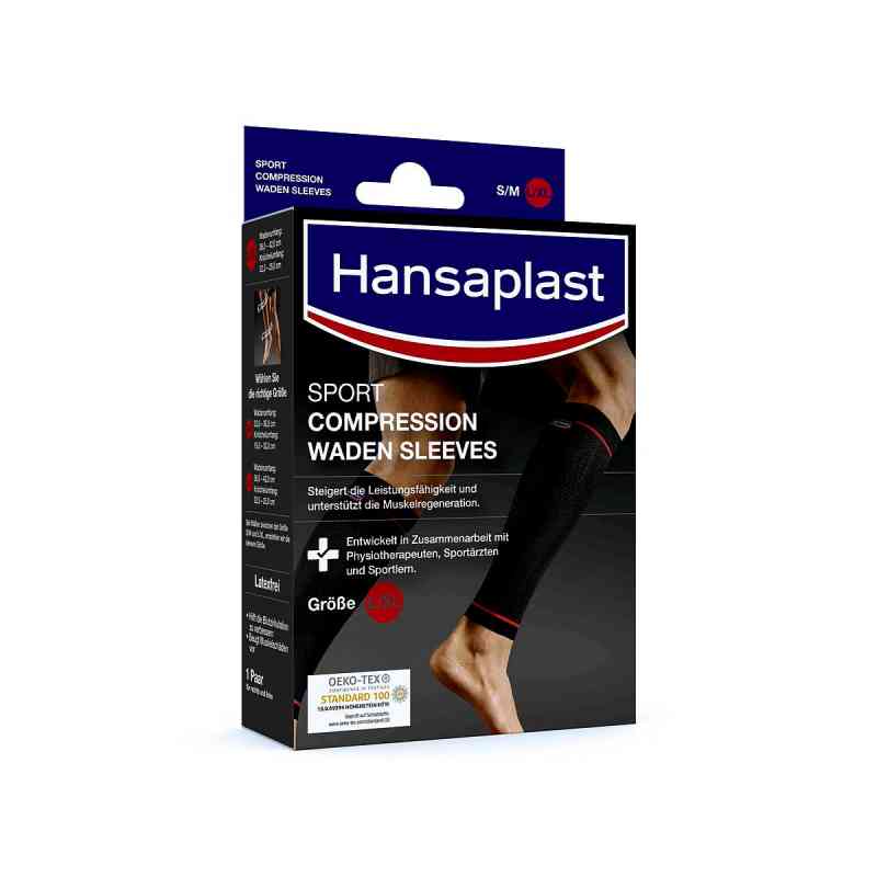 Hansaplast Sport Compression Wear Waden Sleeves Gr L/XL 2 stk von Beiersdorf AG PZN 15823032