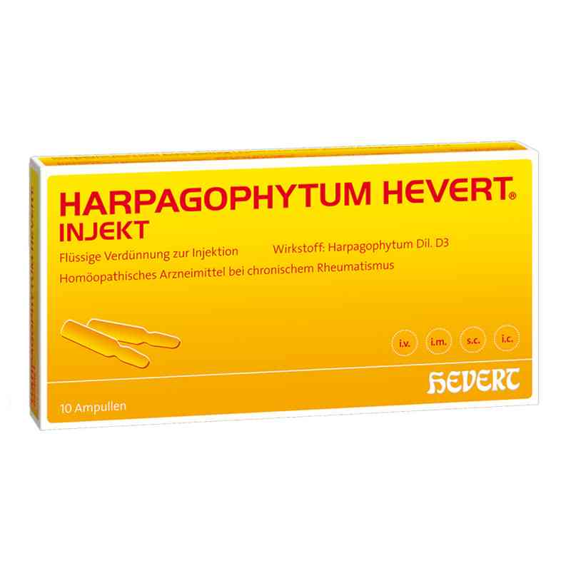 Harpagophytum Hevert injekt Ampullen 10 stk von Hevert Arzneimittel GmbH & Co. K PZN 13702761