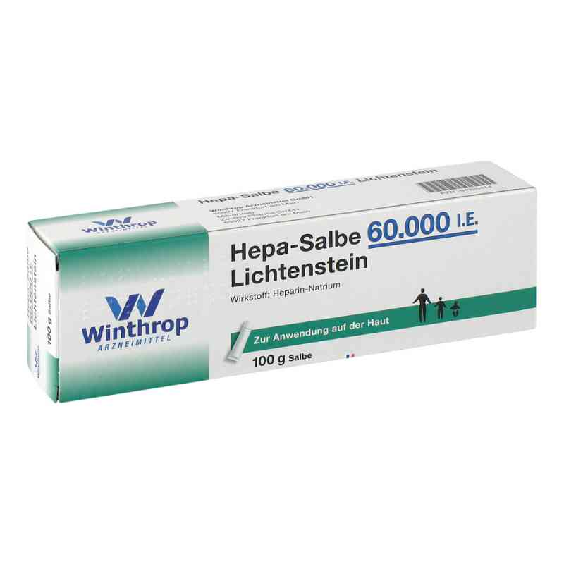 Hepa-Salbe 60000 internationale Einheiten Lichtenstein 100 g von Zentiva Pharma GmbH PZN 04325414