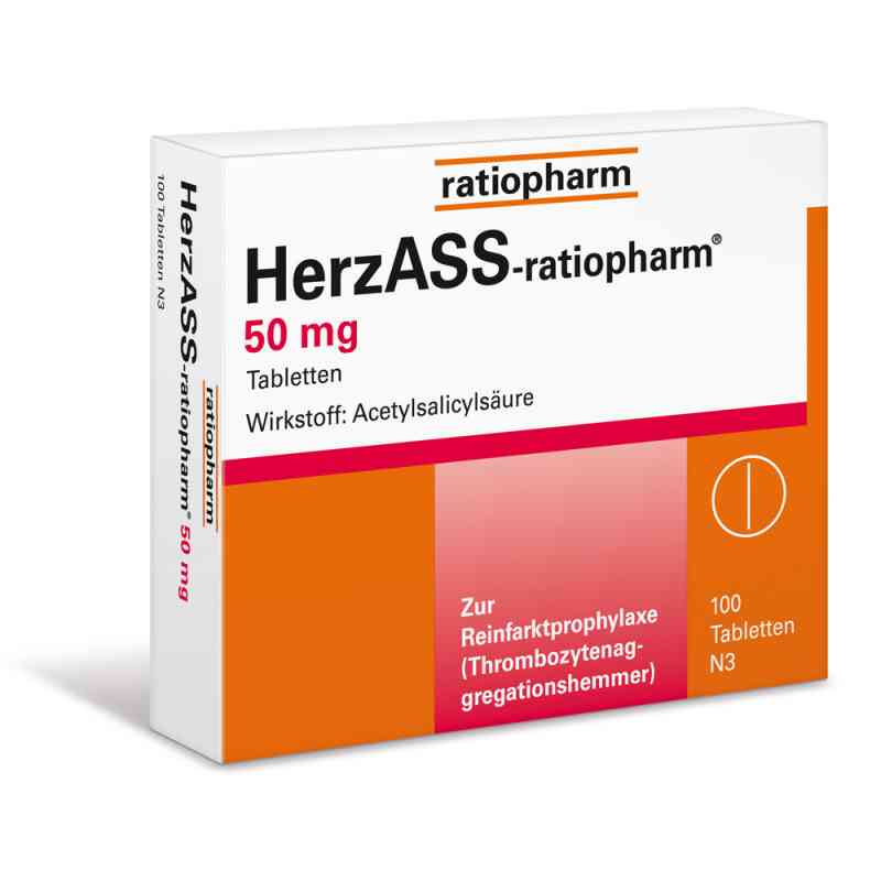 HerzASS-ratiopharm 50mg 100 stk von ratiopharm GmbH PZN 04562798