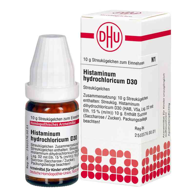 Histaminum Hydrochloricum D30 Globuli 10 g von DHU-Arzneimittel GmbH & Co. KG PZN 02802548