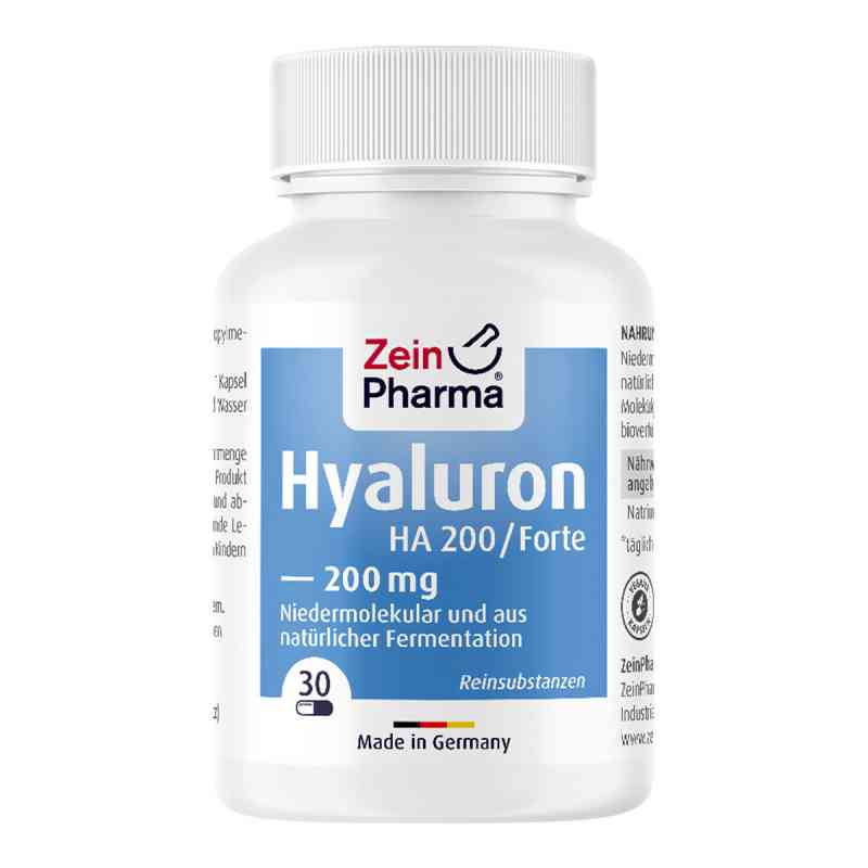 Hyaluron Forte Ha 200 Kapseln 30 stk von Zein Pharma - Germany GmbH PZN 10782104