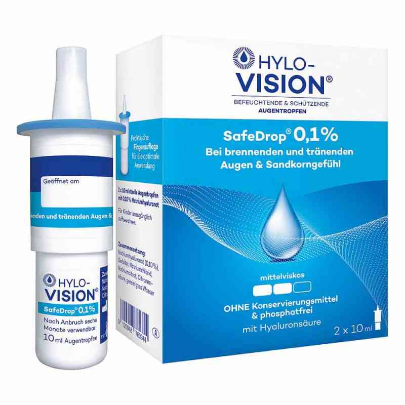 Hylo-vision Safedrop 0,1% Augentropfen 2X10 ml von OmniVision GmbH PZN 05730246